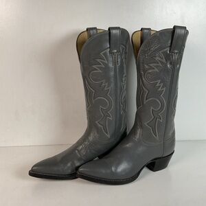Remington Custom Cowboy Boots | USA Made | Grey | Men’s 8.5 B | Women’s 9.5